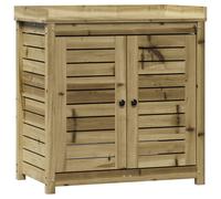 vidaXL Potting Table with Shelves Garden Potting Bench Impregnated Wood Pine