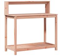 vidaXL Potting Table with Shelves Potting Bench Plant Table Solid Wood Douglas
