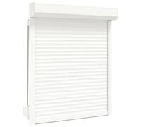 vidaXL Pre-Built Roller Shutter Aluminium, Easy to Install, Enhanced Privacy, 100x130 cm in White