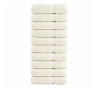 vidaXL Premium Bath Towels "SOLUND" 10 pcs Cream 100x150 cm 600 gsm