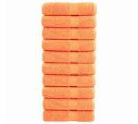 Premium Bath Towels "SOLUND" 10 pcs Orange 100x150 cm 600 gsm