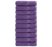 vidaXL Premium Bath Towels "SOLUND" 10 pcs Purple 100x150 cm 600 gsm