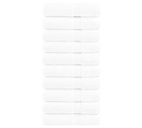 (white, 100 x 150 cm/ 10 pcs) vidaXL Premium Sauna Towels Guest Bath Towel 10 pcs Grey 600gsm 100% Cotton