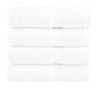 vidaXL Premium Bath Towels "SOLUND" 4 pcs White 100x150 cm 600 gsm