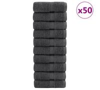 (anthracite, 30 x 50 cm/ 50 pcs) vidaXL Premium Sauna Towels Guest Bath Towel 10 pcs Grey 600gsm 100% Cotton