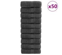 vidaXL Premium Guest Towels SOLUND 50pcs Anthracite 30x50cm 600gsm