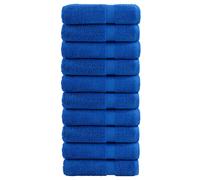vidaXL Premium Hand Towels "SOLUND" 10 pcs Blue 50x100 cm 600 gsm