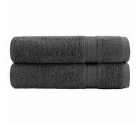 vidaXL Premium Hand Towels "SOLUND" 2 pcs Anthracite 50x100 cm 600 gsm