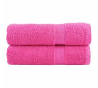 vidaXL Premium Hand Towels SOLUND 2 pcs Pink 50x100 cm 600 gsm