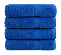 vidaXL Premium Hand Towels "SOLUND" 4 pcs Blue 50x100 cm 600 gsm