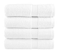 vidaXL Premium Hand Towels "SOLUND" 4 pcs White 50x100 cm 600 gsm