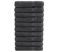 vidaXL Premium Sauna Towels "SOLUND" 10 pcs Anthracite 80x200 cm 600 gsm