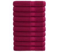 vidaXL Premium Sauna Towels "SOLUND" 10 pcs Bordeaux 80x200 cm 600 gsm