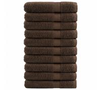 vidaXL Premium Sauna Towels "SOLUND" 10 pcs Brown 80x200 cm 600 gsm
