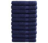 vidaXL Premium Sauna Towels "SOLUND" 10 pcs Navy Blue 80x200 cm 600 gsm