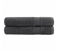 vidaXL Premium Sauna Towels "SOLUND" 2 pcs Anthracite 80x200 cm 600 gsm