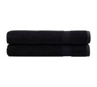 vidaXL Premium Sauna Towels SOLUND 2 pcs Black 80x200 cm 600 gsm