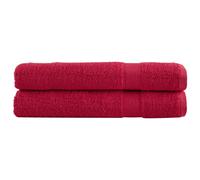 vidaXL Premium Sauna Towels SOLUND 2 pcs Red 80x200 cm 600 gsm