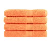 Premium Sauna Towels SOLUND 4 pcs Orange 80x200 cm 600 gsm