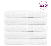(white, 80 x 200 cm/ 25 pcs) vidaXL Premium Sauna Towels Guest Bath Towel 10 pcs Gold 600gsm 100% Cotton