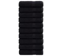vidaXL Premium Shower Towels SOLUND 10 pcs Black 70x140 cm 600 gsm