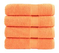 vidaXL Premium Shower Towels SOLUND 4 pcs Orange 70x140 cm 600 gsm