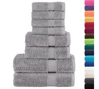 vidaXL Premium Towel Set 8 Piece, Ultra Soft and Highly Absorbent Shower Towels,