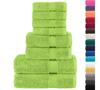 vidaXL Premium Towel Set 8 Piece, Ultra Soft and Highly Absorbent Shower Towels,
