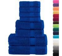 vidaXL Premium Towel Set 8 Piece, Ultra Soft and Highly Absorbent Shower Towels,