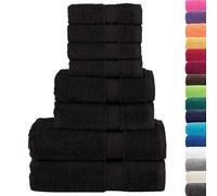 vidaXL Premium Towel Set 8 Piece, Ultra Soft and Highly Absorbent Shower Towels,