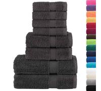 vidaXL Premium Towel Set 8 Piece, Ultra Soft and Highly Absorbent Shower Towels,