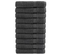 vidaXL Premium Towels "SOLUND" 10 pcs Anthracite 100x200 cm 600 gsm