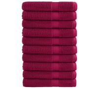 vidaXL Premium Towels "SOLUND" 10 pcs Bordeaux 100x200 cm 600 gsm