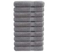 Premium Towels "SOLUND" 10 pcs Grey 100x200 cm 600 gsm