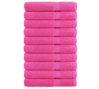 vidaXL Premium Towels SOLUND 10 pcs Pink 100x200 cm 600 gsm