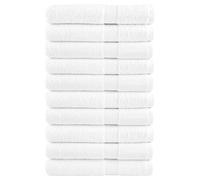 vidaXL Premium Towels "SOLUND" 10 pcs White 100x200 cm 600 gsm