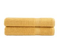 vidaXL Premium Towels "SOLUND" 2 pcs Gold 100x200 cm 600 gsm