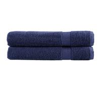 vidaXL Premium Towels "SOLUND" 2 pcs Navy Blue 100x200 cm 600 gsm