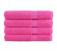 vidaXL Premium Towels SOLUND 4 pcs Pink 100x200 cm 600 gsm