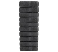 (anthracite, 30 x 30 cm/ 10 pcs) vidaXL Premium Sauna Towels Guest Bath Towel 10 pcs Gold 600gsm 100% Cotton