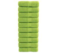 vidaXL Premium Wash Towels SOLUND 10 pcs Apple Green 30x30 cm 600 gsm