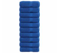 vidaXL Premium Wash Towels "SOLUND" 10 pcs Blue 30x30 cm 600 gsm