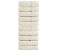 vidaXL Premium Wash Towels SOLUND 10 pcs Cream 30x30 cm 600 gsm