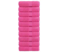 vidaXL Premium Wash Towels SOLUND 10 pcs Pink 30x30 cm 600 gsm