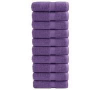 vidaXL Premium Wash Towels SOLUND 10 pcs Purple 30x30 cm 600 gsm
