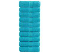 vidaXL Premium Wash Towels SOLUND 10 pcs Turquoise 30x30 cm 600 gsm