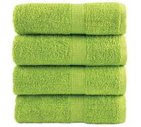 vidaXL Premium Wash Towels SOLUND 4 pcs Apple Green 30x30 cm 600 gsm