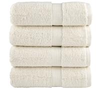 vidaXL Premium Wash Towels SOLUND 4 pcs Cream 30x30 cm 600 gsm