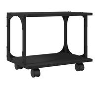 vidaXL Printer Stand 2-Tier Desk Organiser Printer Table Black Engineered Wood