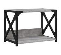 vidaXL Printer Stand 2-Tier Engineered Wood, Modern Grey Sonoma Printer Desk with Adjustable Feet for Office, Living Room, Lounge Area